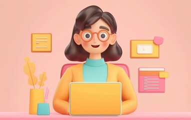 person working on computer