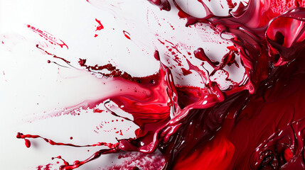 red wine paint art