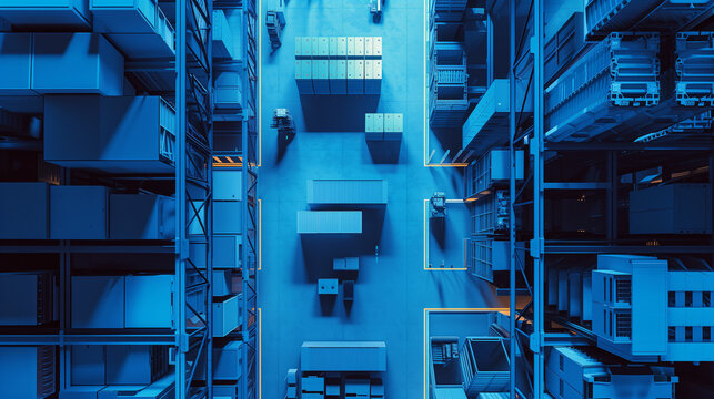 Blue warehouse 