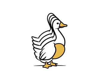 illustration of a duck