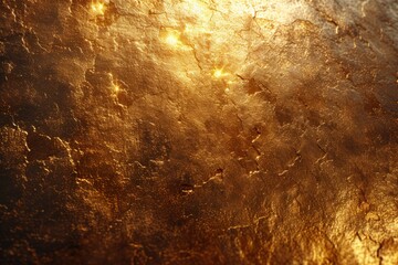 Golden cracked surface texture - obrazy, fototapety, plakaty