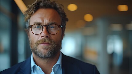 CEO-CFO - business executive - close-up for hot - profile shot -stylish suit 
