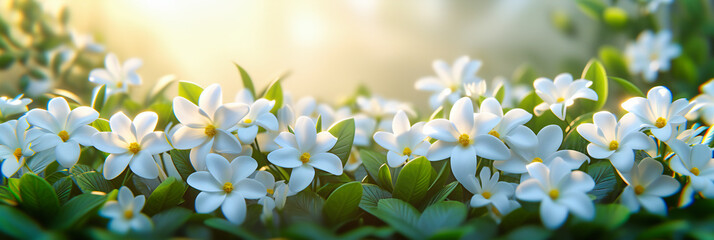 A fragrant symphony of blooms, where the delicate jasmine mingles with the vibrant colors of the...