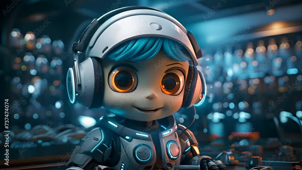 Poster 3d render customer support chatbots: develop an ai-powered chatbot to handle customer inquiries and 