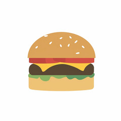 hamburger isolated on white