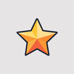Obraz premium Vibrant Cartoon Star vector illustration