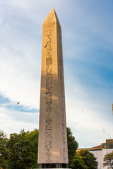 Egyptian obelisk in the Istanbul  hippodrome, Turkey