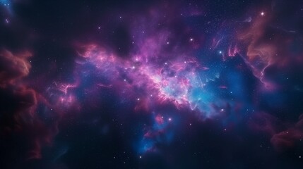 High definition star field, colorful night sky space. Nebula and galaxies in space. Astronomy...