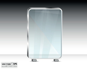 Vector Glass Billboard banner illustration