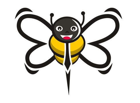illustration of a bee
