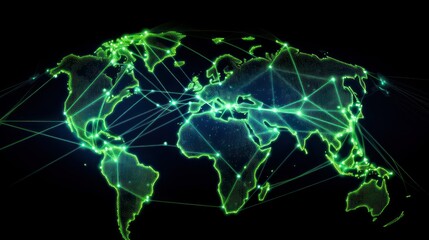 world map with code, abstract world map