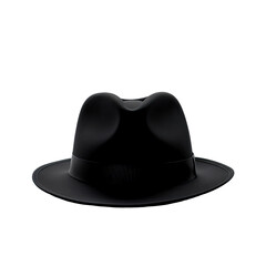 close-up of a black hat