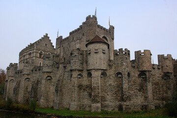 Fototapeta na wymiar Belgium, Ghent, Grafensteen Castle