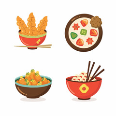 Set of Food Icons on a white background 