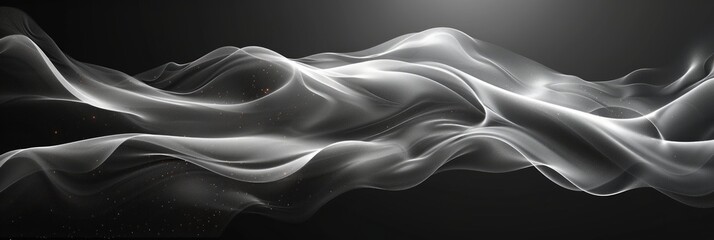 Flowing Waves Abstract Wallpaper Design Generative AI