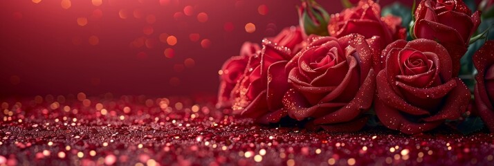 Luxurious Rose with Golden Metallic Decoration Generative AI