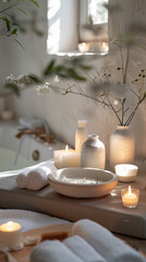 Contemporary Spa Elegance with Delicate Accents