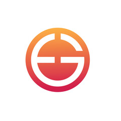 eg circle monogram logo. Smart clean and modern logo design inspiration