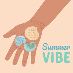 Vector poster with quote: 