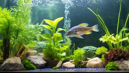 aquarium aquascaping plants and fishes generative