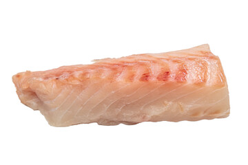 cod fillet on a white background is isolated