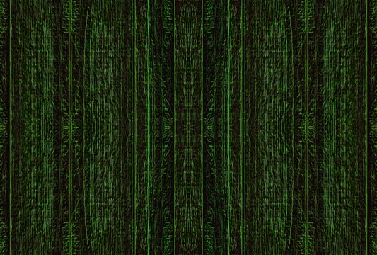 A beautiful green and dark wallpaper referring to a computer simulation of the world, prepared as a wall photo wallpaper, in which the photo adapts to itself after being multiplied