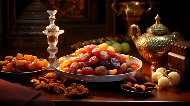 Delight in the richness of Ramadan cuisine with the delectable flavors of dates and almonds. 