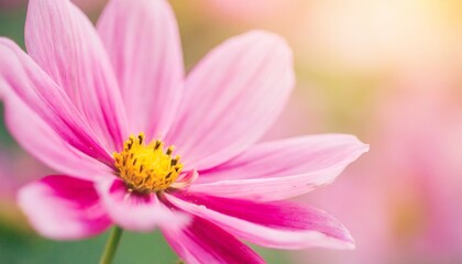 pink petal flower in soft and blurred style for background