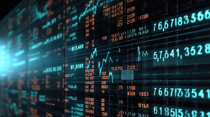 Digital stock market display
