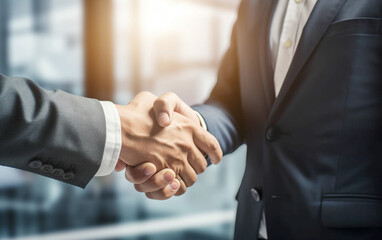 Business Agreement: Handshake of Success