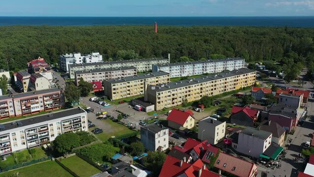 Apartments Housing Estate Hel Osiedle Bloki Aerial View Poland