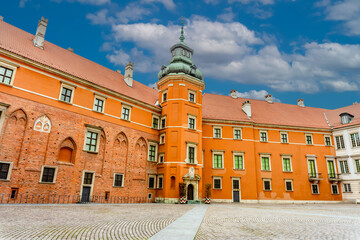 Fototapeta premium Royal Palace in historic Warsaw city center, Poland, October 2023.