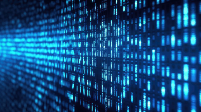 Digital binary data background