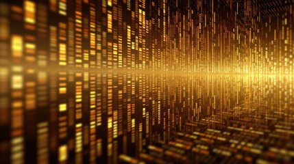 Naklejka premium Digital binary data background