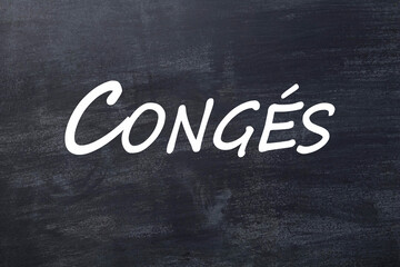 Cong&eacute;s tableau