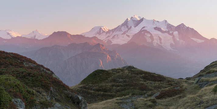 Dom, von der Moosfluh, Wallis, Schweiz