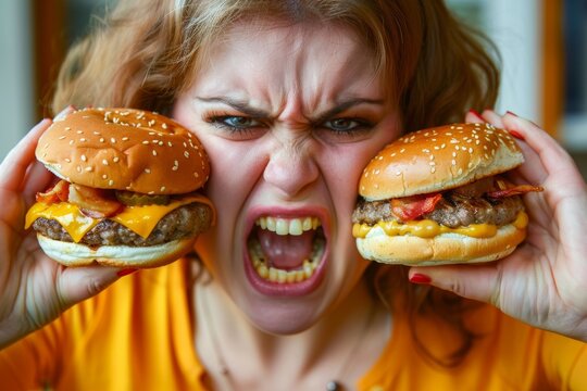 woman with obesity ,unhealthy living concept