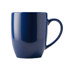 blue cup isolated on white or transparent background