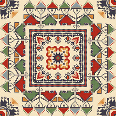 Traditional Bulgarian embroidery vector pattern