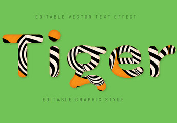 Tiger Editable Text  Effect