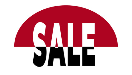 SALE banner in color for shop sign, offer, best product