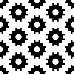 Seamless pattern. Figures ornament. Ethnic background. Crosses illustration. Tribal wallpaper. Folk image. Tribe motif. Ancient mosaic. Digital paper, web design, textile print. Vector artwork.