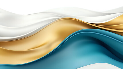 Sleek Abstract Waves in Gold and Blue.
Graceful abstract waves with a smooth blend of gold and blue hues, perfect for luxury branding and elegant design themes.