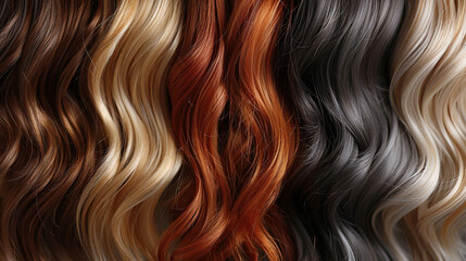 Fototapeta premium ombre balayage haircolor and haircut concept, 