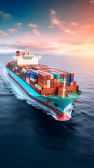 Global Journey: Capturing the Essence of International Freight Shipping at Sea