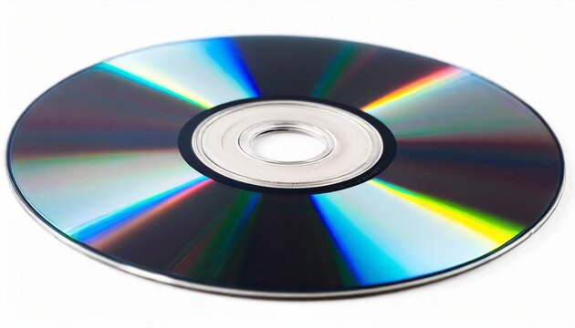 blank compact disc isolated