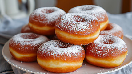 Berliner Pfannkuchen, German Doughnuts Photo