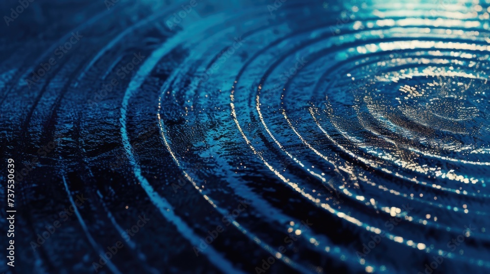 Aufkleber A detailed close-up view of a circular object resting on a surface. Can be used for various design projects