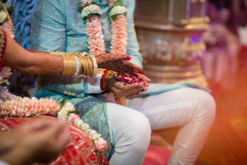 the Indian Yajna ritual. Indian Vedic fire ceremony called Pooja. A ritual rite, for many religious...