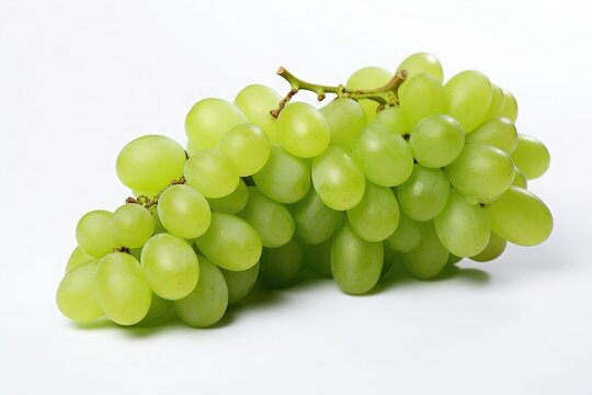 green grapes Isolated on white background